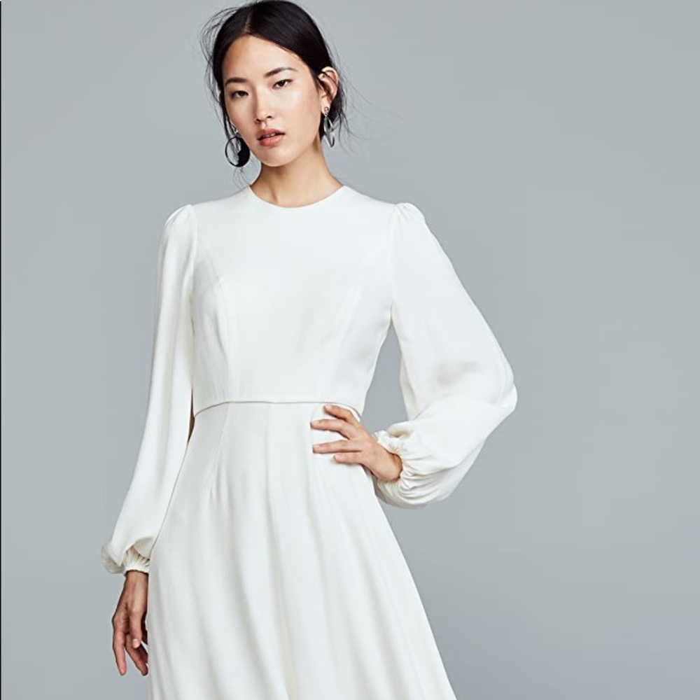 Zimmermann Blouson Sleeve mini dress - Ivory
